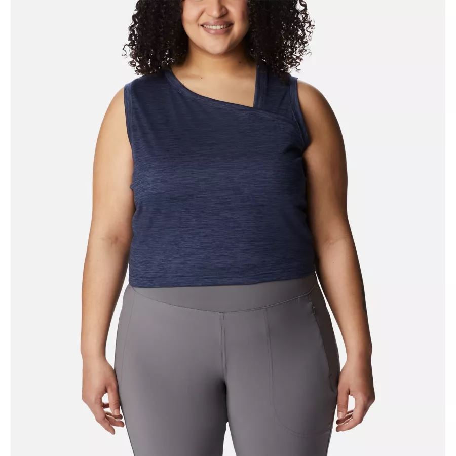 Women's Weekend Adventure Tank Plus Size Dark Nocturnal Heather Columbia