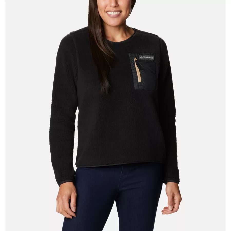 Women's West Bend Fleece Crew Black Columbia