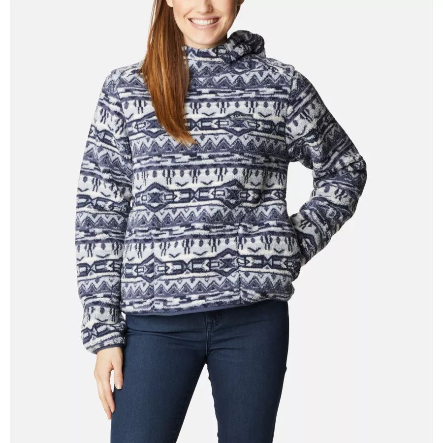 Women's West Bend Hoodie Columbia Nocturnal 80s Stripe Print