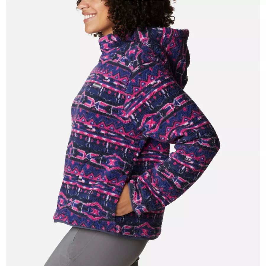 Women's West Bend Hoodie Dark Sapphire 80s Stripe Print Columbia