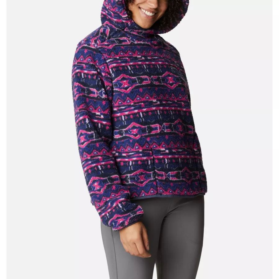 Women's West Bend Hoodie Dark Sapphire 80s Stripe Print Columbia