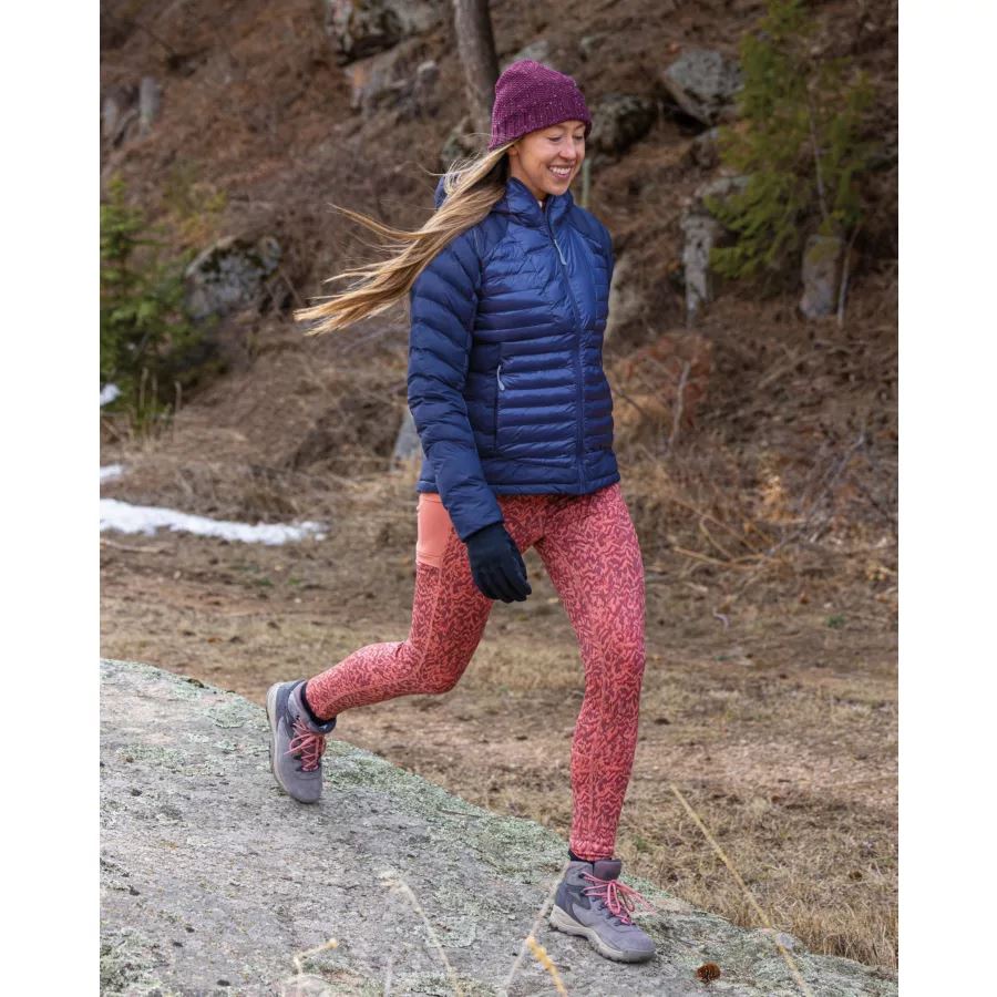 Women's Windgates II Leggings Dark Coral Terrain Columbia