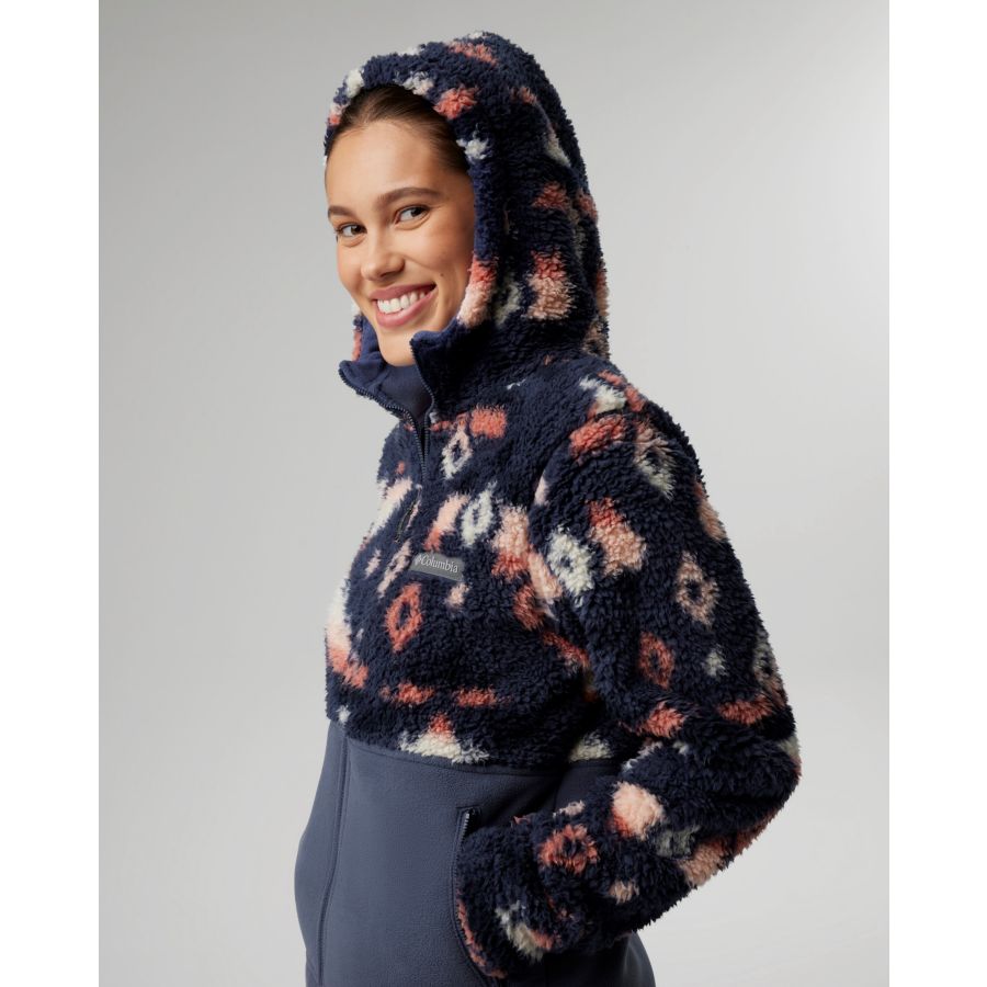 Women's Winter Pass Sherpa Hooded Full Zip Fleece Jacket Columbia Nocturnal