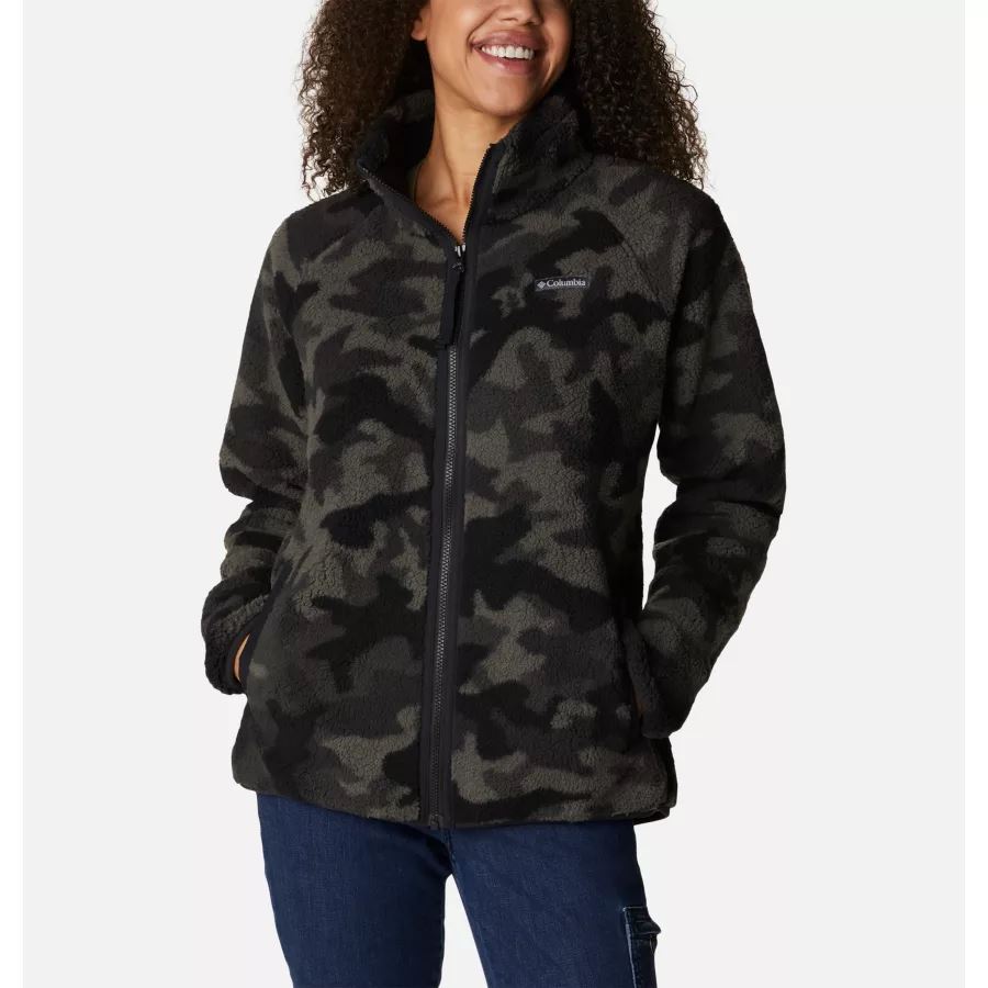 Women's Winter Warmth Heavyweight Fleece Columbia Black Camo
