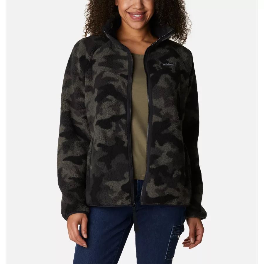 Women's Winter Warmth Heavyweight Fleece Columbia Black Camo