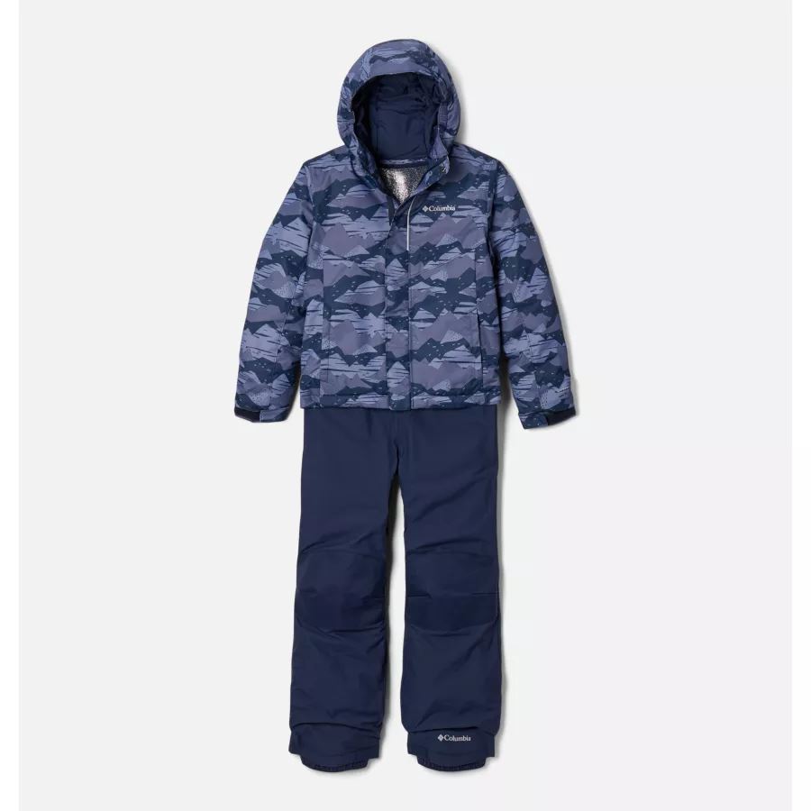 Youth Buga Snow Set Collegiate Navy Scrapscape Tonal Columbia
