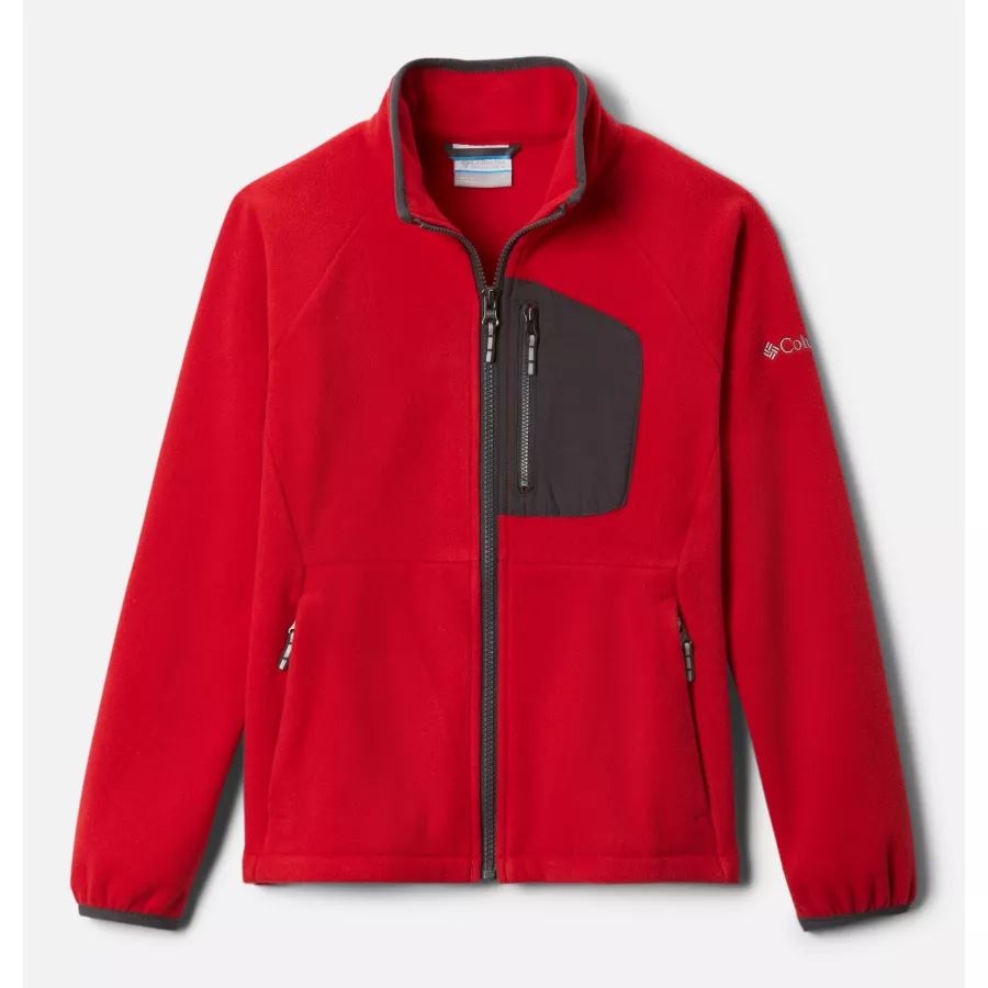 Youth Fast Trek III Fleece Jacket Columbia Mountain Red/Shark