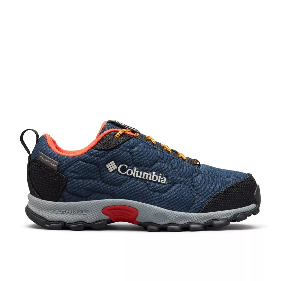 Youth Firecamp Sledder 3 Waterproof Shoe Columbia Collegiate Navy/Flame