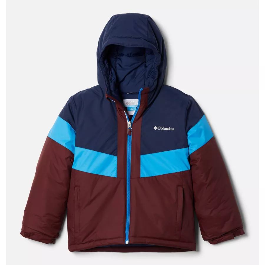 Youth Lightning LiftII Waterproof Ski Jacket Columbia Elderberry/Coll Navy/Compass Blue