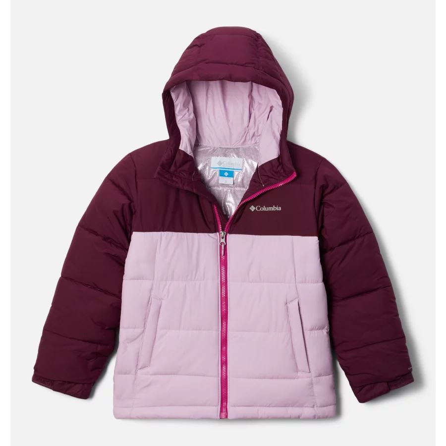 Youth Pike Lake Insulated Puffer Jacket Columbia Marionberry/Aura