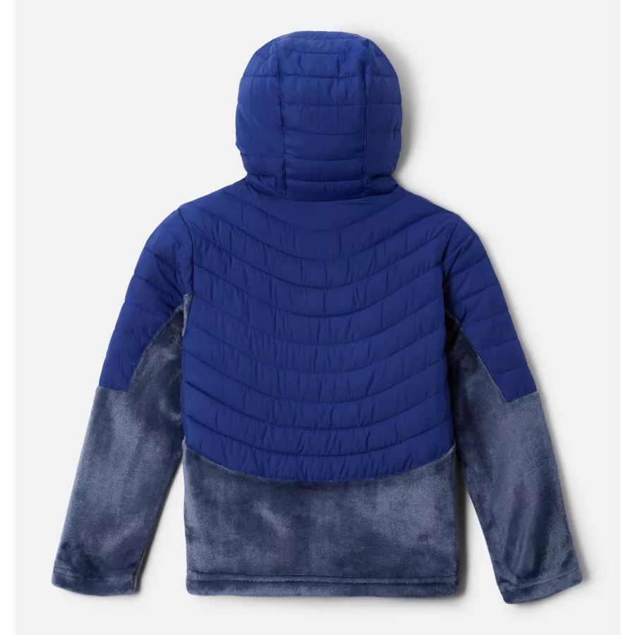 Youth Powder Lite Girls' Novelty Hooded Insulated Jacket Columbia Dark Sapphire/Nocturnal