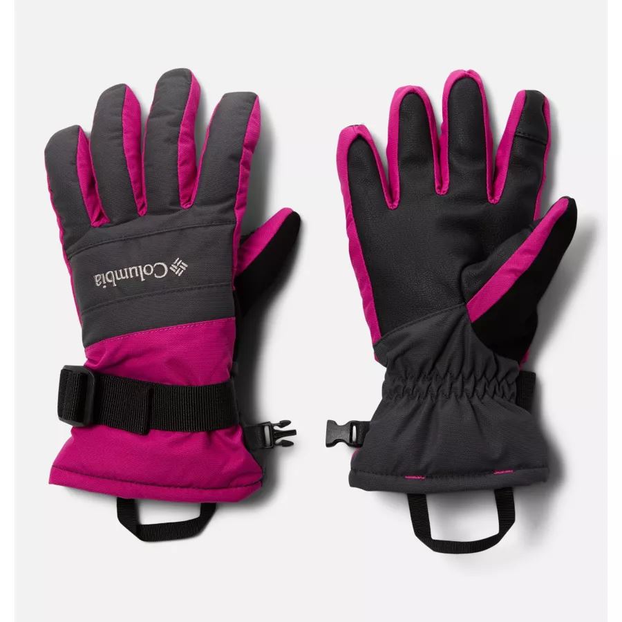 Youth Whirlibird II Waterproof Glove Columbia Shark/Wild Fuchsia