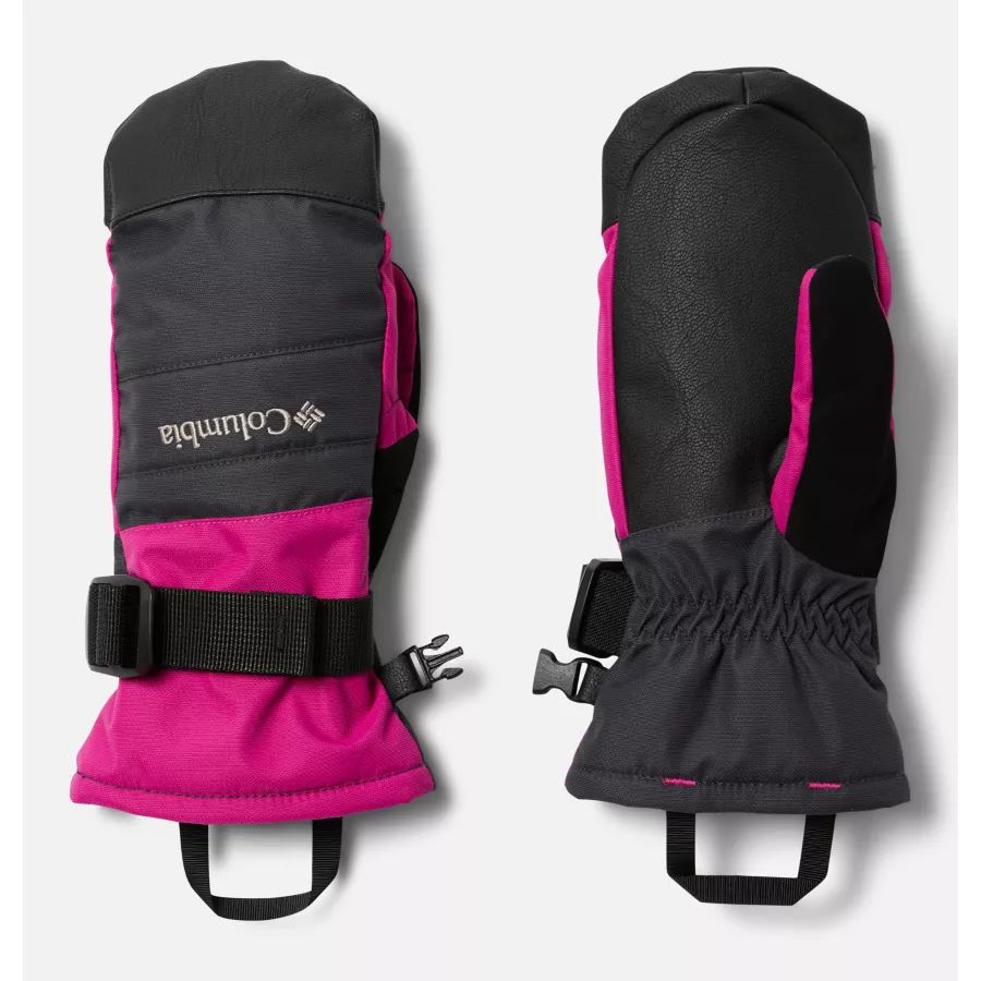 Youth Whirlibird II Waterproof Ski Mitten Shark/Wild Fuchsia Columbia