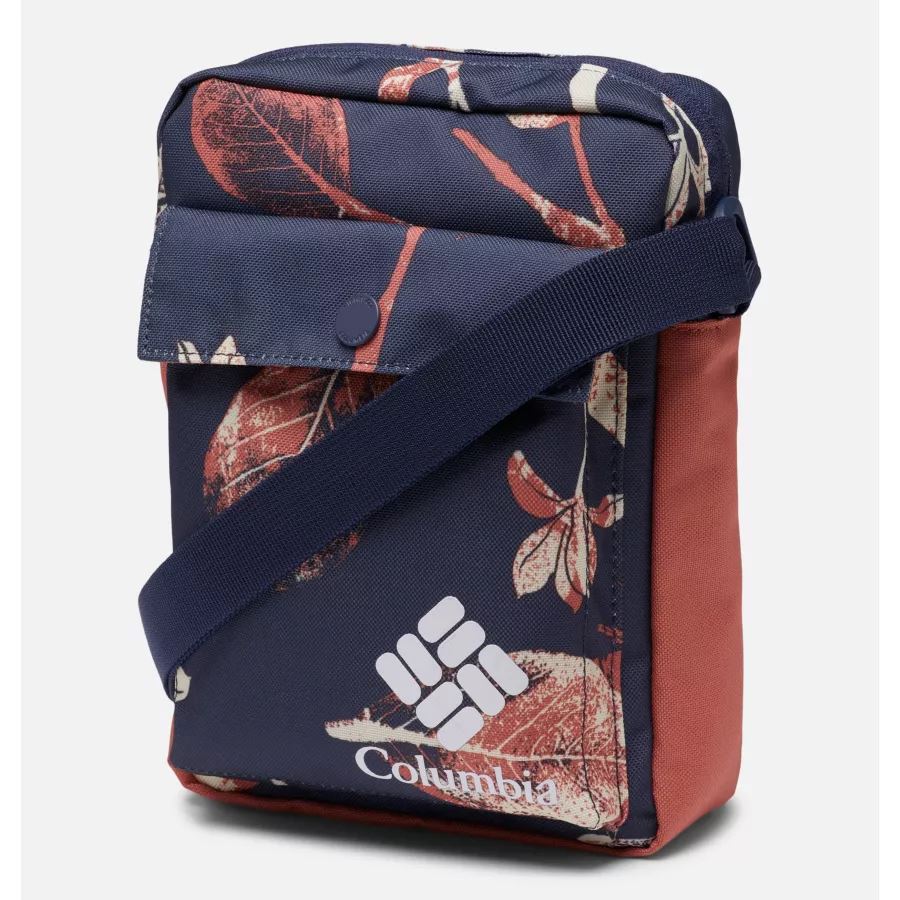 Zigzag Side Bag Columbia Nocturnal Topiary/Dark Coral